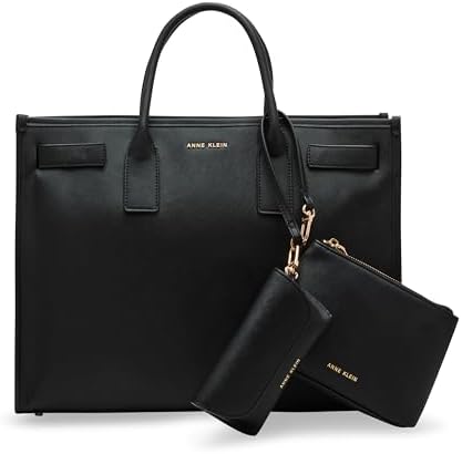 Amazon.com: Anne Klein Womens 3 Piece Work Tote Gift Set, Espresso
