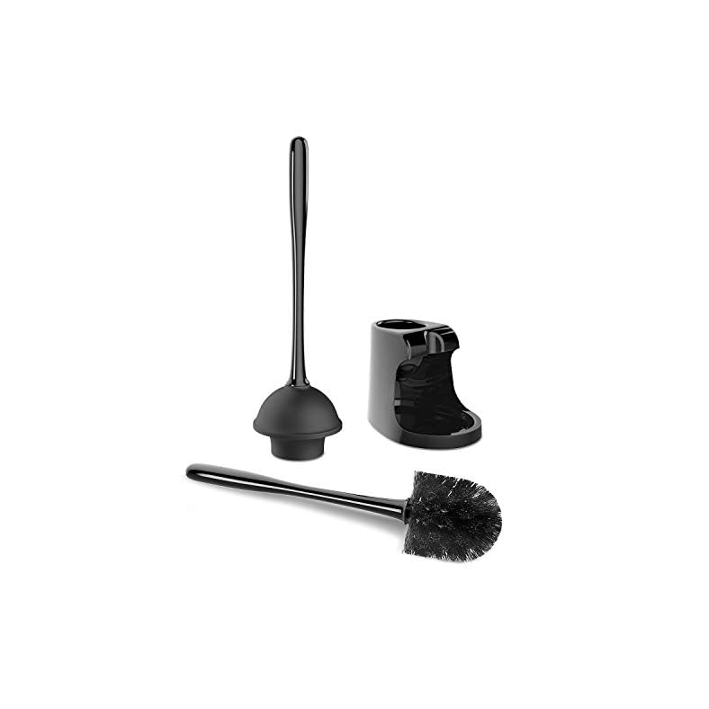 MR.SIGA Toilet Plunger and Bowl Brush Combo for Bathroom Cleaning