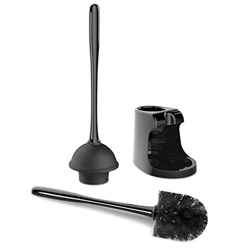 MR.SIGA Toilet Plunger and Bowl Brush Combo for Bathroom Cleaning