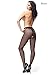 Miss O 40 Denier Open Crotch Pantyhose-Black-Small/Medium