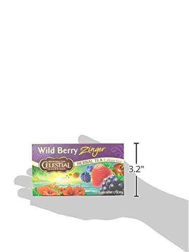 CELESTIAL SEASONINGS, TEA, WILD BERRY ZINGER, 20 CT