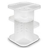 Terresa 360 Rotating Makeup Organizer, Bathroom Cosmetic Storage, 6 Layers to Adjust Height, Large Capacity, Easy Assemble, Countertop Organizer for Makeup Brushes, Essential Oils, Skin Care Creams