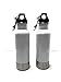 Craft Connections Stainless Steel Bottle Insulator with Opener - Pack of 2 (White-White)