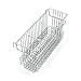 Better Houseware Silverware Utensil Drying Rack Holder Basket for Spoons & Chopsticks Silverware Caddy Silverware Drying Basket Silverware Drainer Basket (3 Compartments, Chrome)
