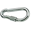 Stainless-Steel-Carabiner-Spring-Snap-Hook-with-Screw-Lock-Silver-516-Inch Stainless-Steel-Carabiner-Spring-Snap-Hook-with-Screw-Lock-Silver-516-Inch