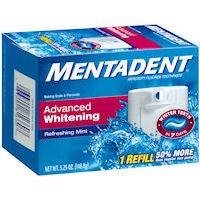 Image of Mentadent Advanced Whitening Fluoride Toothpaste (1) Refill-5.25 oz