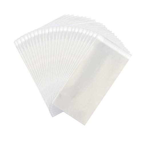 Wellood 200Pcs Popsicle Bags Ice Cream Bags Ice Pop Bags Popsicle Wrappers(self-sticking)