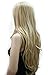 Kalyss 24 Inches Body Wavy Curly Blonde Highlights Synthetic Hair Wigs for Women Side Parting None Lace Front Natural Looking Heat Resistant Replacement Wig Cosplay Hairpiece