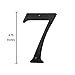 Baldwin Estate 90677.102.CD Solid Brass Traditional House Number Seven in Oil Rubbed Bronze, 4.75
