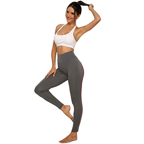 Womens Breathable Hip Lift Line Print Casual High Waist Leggings Yoga Pants Tights