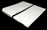 New3DS White Cover Plate w/ Screws 3rd Party Great for Artwork!