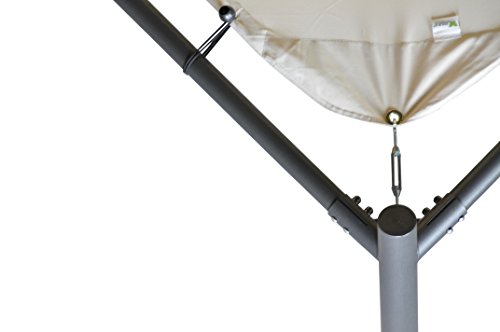 SORARA Garden Butterfly Gazebo Soft Top Outdoor Canopy Gazebo Pavilion, 13'x 13', Sand - Thumbnail 7