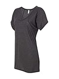 Bella Ladies Melody Flowy T-Shirt, dark grey heather, Medium