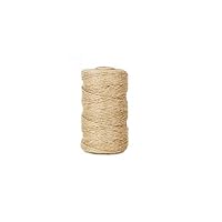 Bersun 328 Feet Jute Twine - 2 Ply Premium Natural Twine - String Rope Bulk Roll Cone Industrial Packing Materials Packing String for Craft Decor Gift DIY (1Pcs)