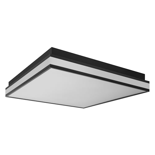 OSRAM SMART+ Matter Over WiFi Orbis Decorative Ceiling Light with Magnetic Closure 450 mm in Black, TW and dimmable, IP20 Protection for Indoor use
