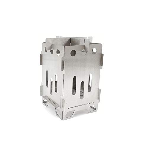 millet16zjh Outdoor Camping Hunting Picnic Stainless Steel Portable Cooking Burning Stove - L