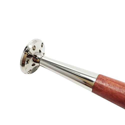 FULUSHOU 2 in 1 Tobacco Pipe Metal Cleaning Tool Rosewood Color