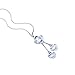Yozone Women's Four-Leaf Clover Pendant Long Chain Sweater Necklace (Silver1)