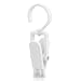 HANGERWORLD 10 White 4.3inch Strong Plastic Clever Swivel Hook Clips for Home Office Workshop School
