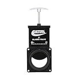 Valterra Bladex 3-Inch Waste Valve Body with Metal Handle, Mess-Free Waste Valve for RV's, Campers, Trailers