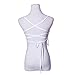 WILLTOO Women Crochet Tank Camisole Lace Vest Bra Crop Top (S) … White