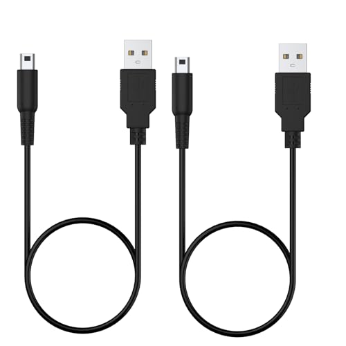 Vancle 2 Pack Charger for Nintendo DS Lite USB Charger Cable, Power Charging Cord Compatible with Nintendo DS Lite/NDSL