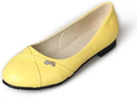 Aisun Women's Comfy Rhinestones Pointed Toe Slip On Loafer Flats Shoes