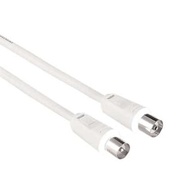 Hama - cable de antena Coaxial macho clavija - Coaxial macho Jack, 7.5 m,