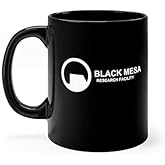 ECKOI Unique Black Mesa Research Facility Mug Gamer Gift Geek Gift Gaming Gift Half Life Portal Valve Birthday Gift For my mo