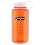 Nalgene Tritan Wide Mouth BPA-Free Water Bottle (Orange, 32 oz)