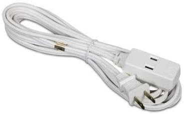 15 feet Wall Hugger Extension Cord White Color