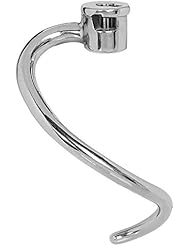 VideoPUP 1 Pack Replacement KSMC7QDH Mixing Head 7 Quart Stainless Steel Dough Hook Attachment Compatible with KitchenAid KSM7990, KSM7581 Mixer Parts Accessories