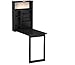 SEI Furniture Convertible Desk, Black
