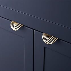RZDEAL Solid Brass Cabinet Handles Brushed Gold