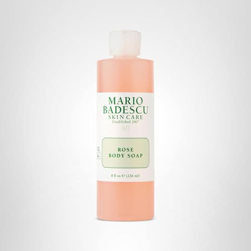 MARIO BADESCU ROSE BODY SOAP | FOR A PAMPERED, REFRESHED, AND HYDRATED SKIN | SCENTED WITH THE SWEETEST HINT OF FLORAL | SHOWER GEL FOR DAILY USE | 8 FL. OZ.