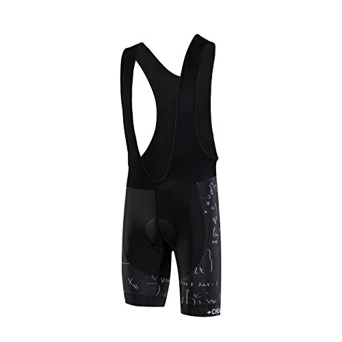 Digital Code Men Cycling Jersey Short Sleeve Summer Cycling Clothing Suit,Black Bib Suit,Asia L=US-Medium