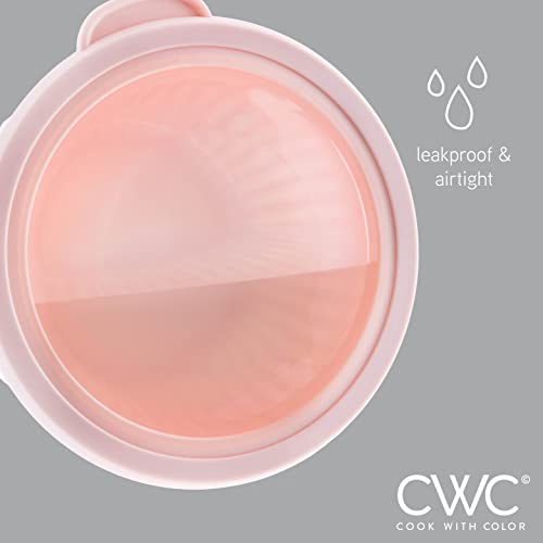 COOK WITH COLOR Prep Bowls with Lids 8 Piece Nesting Plastic Small Mixing Bowl Set with Lids