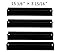 Hongso Grill Heat Plates for Brinkmann 810-3660-S, 810-2511-S, 810-2512-S, 810-8411-5, Pro Series 8300, Heat Shield for Uniflame, Backyard Grill, 15 3/8 inch Porcelain Steel Flame Tamer 4-Pack