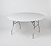 Kwik-Covers Round Fitted Plastic Table Covers, 60