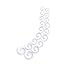 9 Pairs White Ear Stretcher Expander Plugs Acrylic Spiral Taper Tunnel