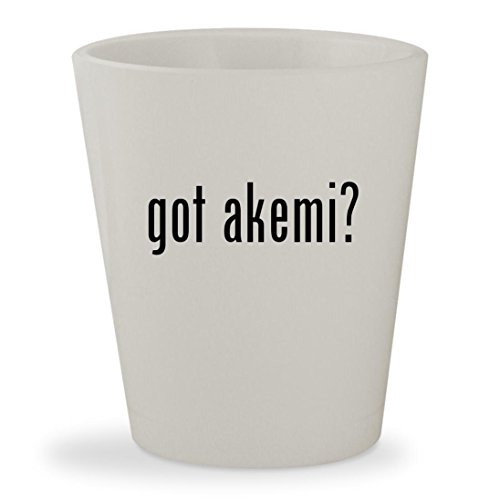 Click Here to See More Images got akemi? - White Ceramic 1.5oz Shot Glass