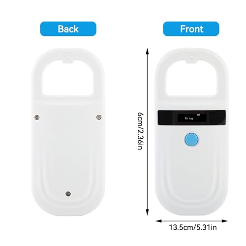 Pet ID Reader, Pet Tag Display Pet Chip ID Scanner Pet ID Scanner Portable RFID EMID Reader for Pets