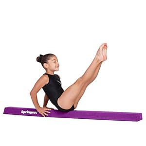 Springee 5ft Balance Beam – Extra Firm – Suede Sectional Gymnastics Beam for Home