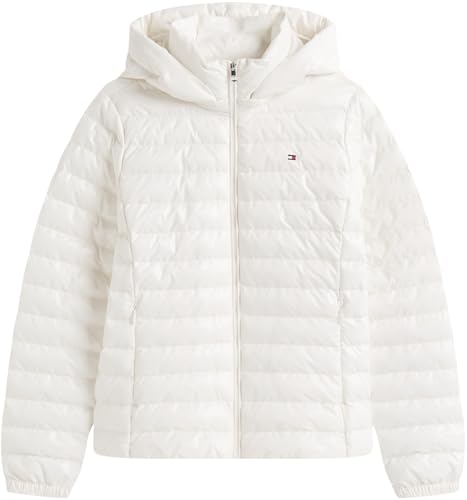 Damen Steppjacke Padded Slim mit Kapuze, Weiß (Ivory Silk), XXS