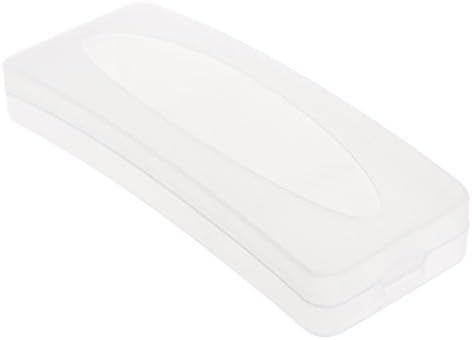 4Pcs Durable Transparent Sunglasses Case Clip-on Flip-up Len Glasses Box Eyewear Protector
