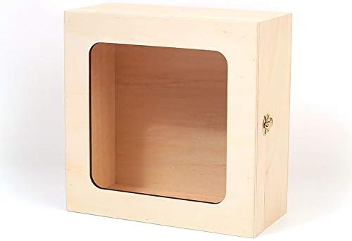 Graine Créative Caja de Madera con Ventana 21 x 21 x 10 cm: Amazon.es: Hogar