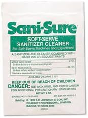 (3 Pack Value Bundle) DVO90234 Sani Sure Soft Serve Sanitizer &amp; Cleaner, Powder, 1 oz. Packet