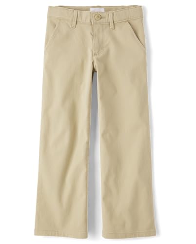 The Children's Place Girls Uniform Wide Leg Chino Pants