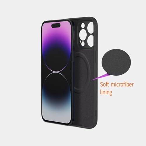 UPLAI Magnético Funda para Xiaomi Redmi Note 15 Pro 5G, Ultra Delgado Sedoso Silicona Líquida Antigolpes Carcasa con Protección Cámara, Premium Suave TPU Estuche Caso. Negro