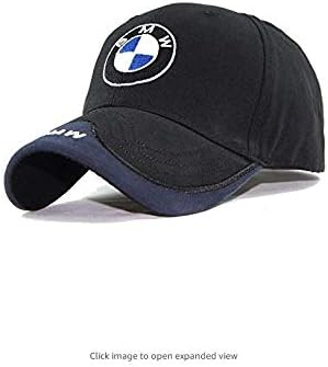ephvan Auto Sport Car Logo Black Baseball Cap F1 Racing Hat Accessory … (for bmw)